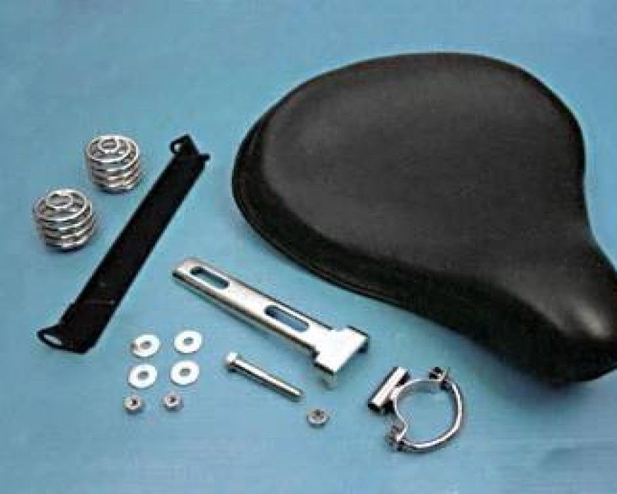 Seats & Backrests * | V-Twin Manufacturing Leather Solo Seat Kit