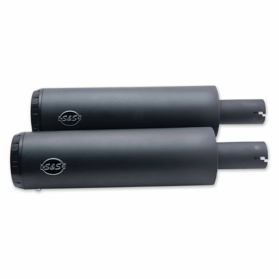 Exhaust * | S&S Cycle Grand National Black Slip-On Mufflers