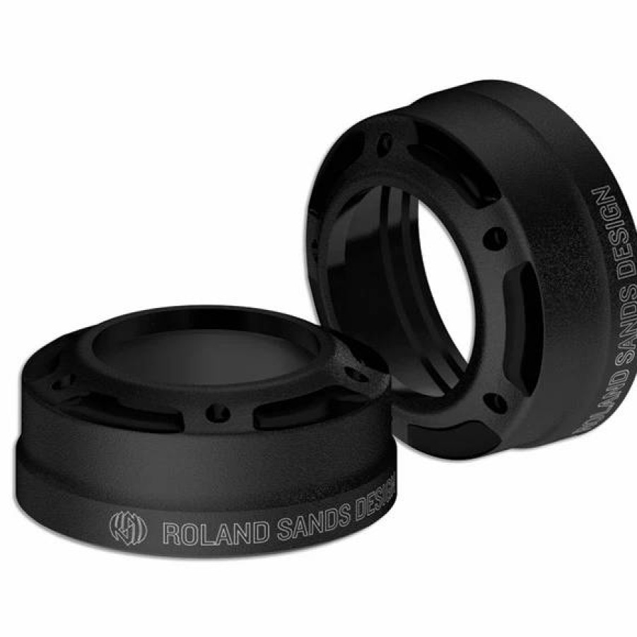 Suspension * | Roland Sands Design Misano Black Ops 39Mm Fork Dust Caps