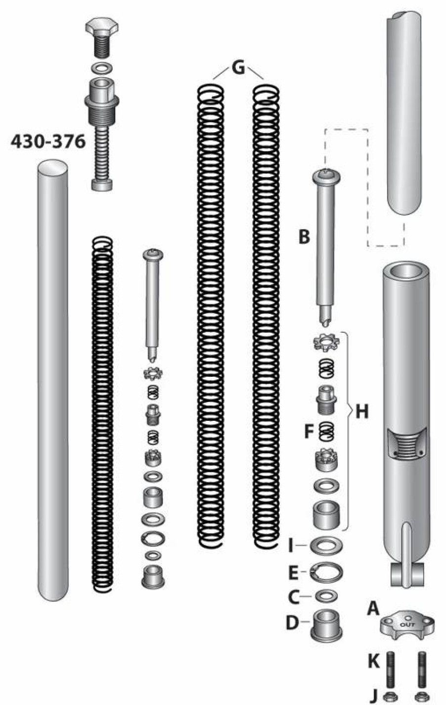 Suspension * | V-Twin Manufacturing Fork Lower Dampener Bushings