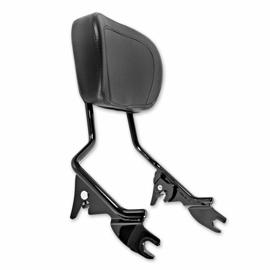 Seats & Backrests * | Hogworkz Quick Detachable Tall Boy Black Sissy Bar Backrest