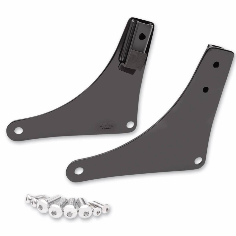 Seats & Backrests * | Khrome Werks Black Sissy Bar Side Plates