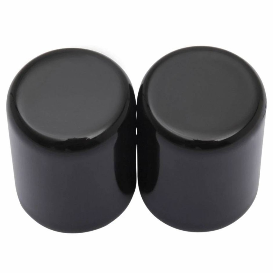 Seats & Backrests * | Drag Specialties Gloss Black Magnetic Docking Points Covers Small