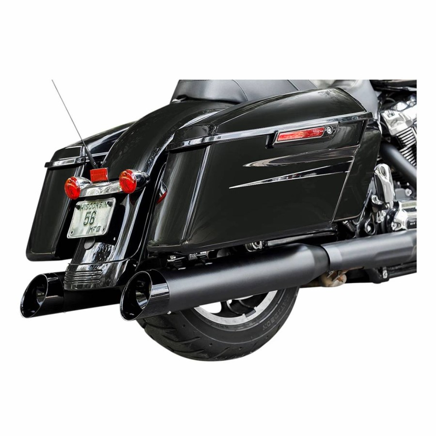 Exhaust * | S&S Cycle Mk45 Cutlass Black Slip-On Muffler