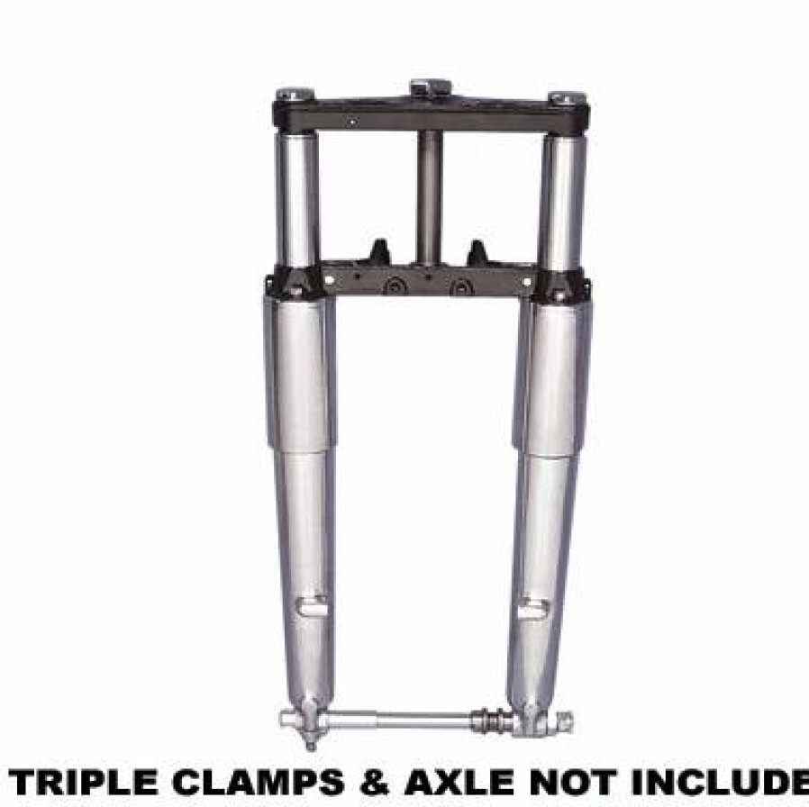 Suspension * | V-Twin Manufacturing Chrome Fork Leg Assemblies With Right Side Brake Mount