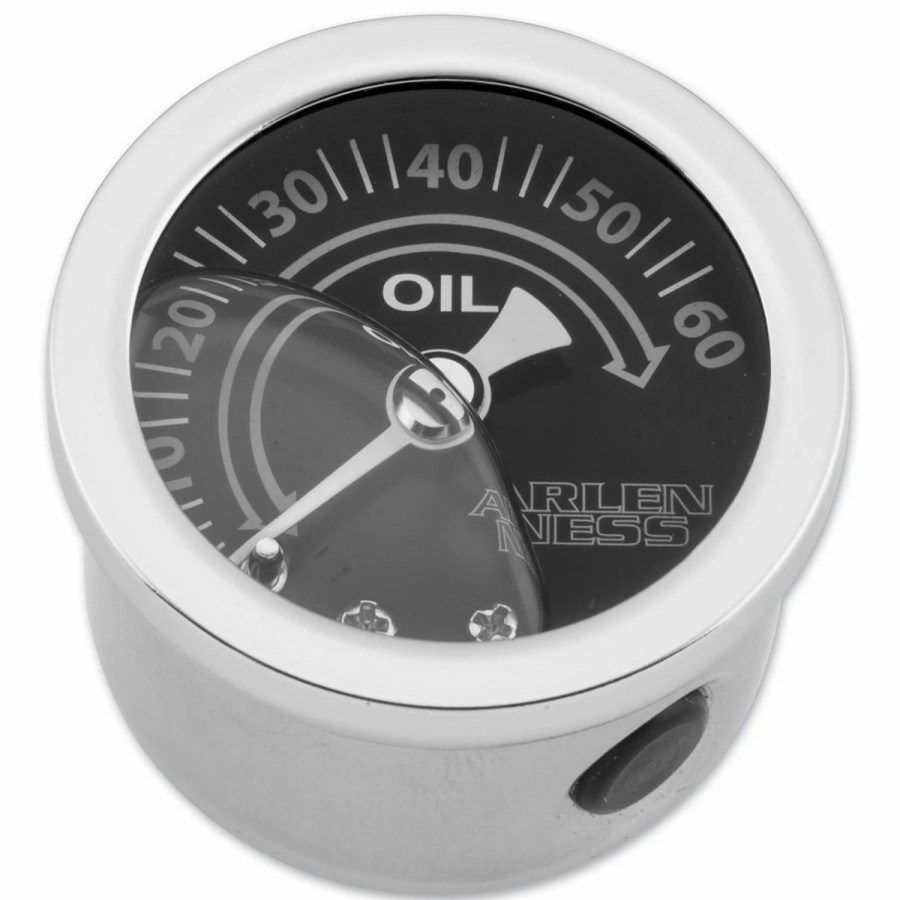 Engines * | Arlen Ness Chrome Replacement Oil Pressure Gauge