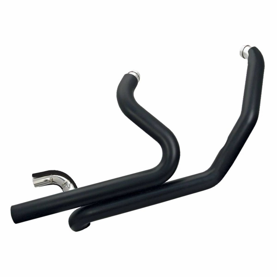 Exhaust * | S&S Cycle Power Tune Duals Header With Black Heat Shields