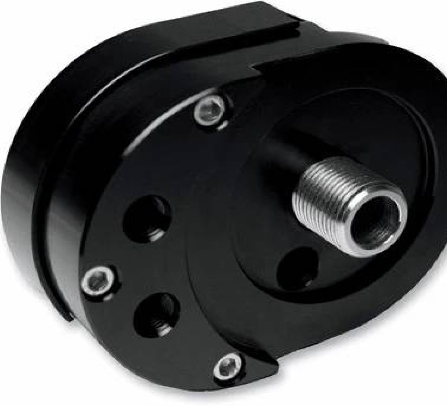 Engines * | Feuling Motor Company Feuling Black Offset Oil Filter Mount