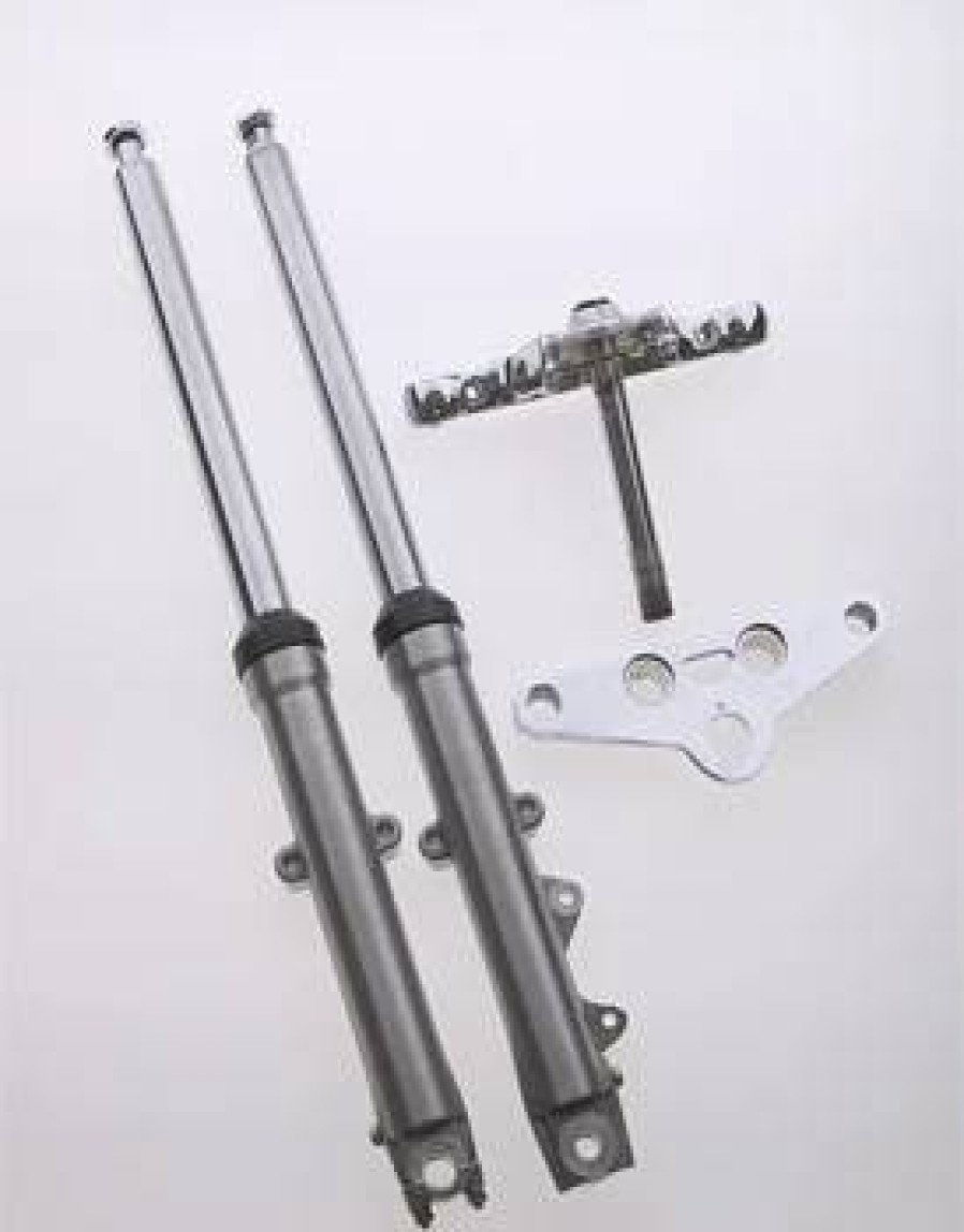 Suspension * | V-Twin Manufacturing Single Disc Wide Glide Style Fork Assembly