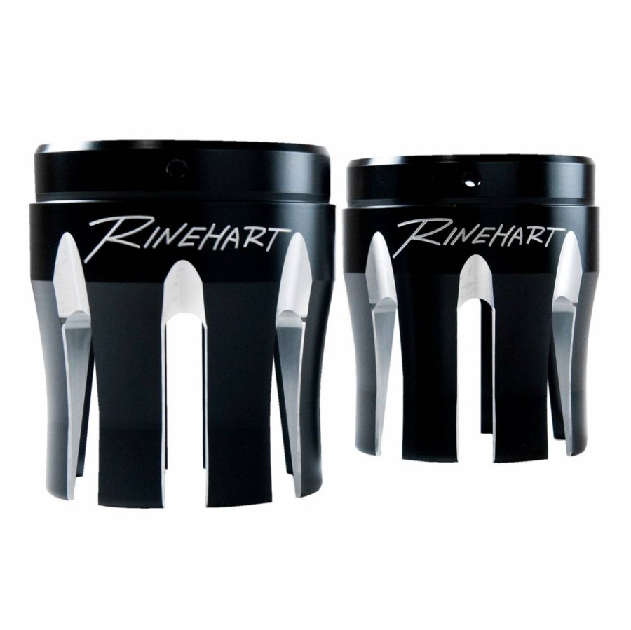 Exhaust * | Rinehart Racing 4 Moto Series Machined End Caps Castle Style Black