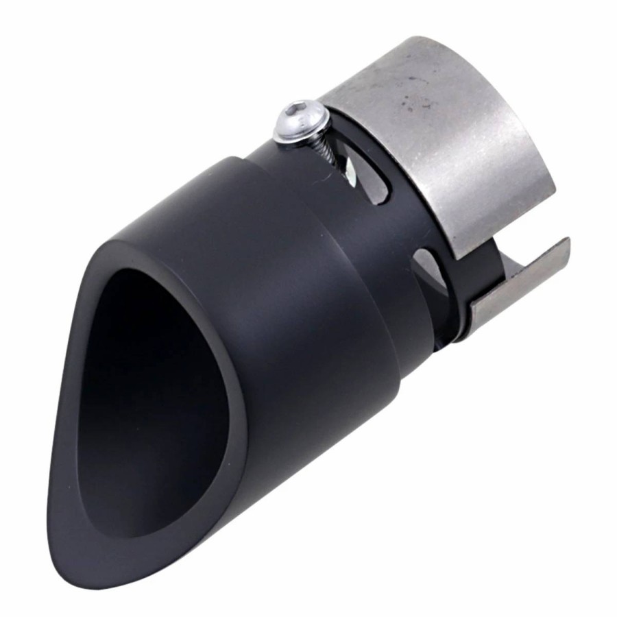 Exhaust * | Baron Custom Accessories Family Jewel Mini Scalloped Black Exhaust Tip