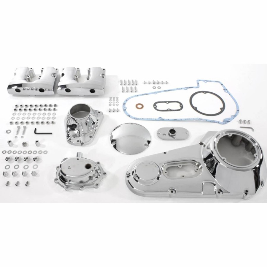 Engines * | V-Twin Manufacturing Chrome Customizer Engine Cover Set