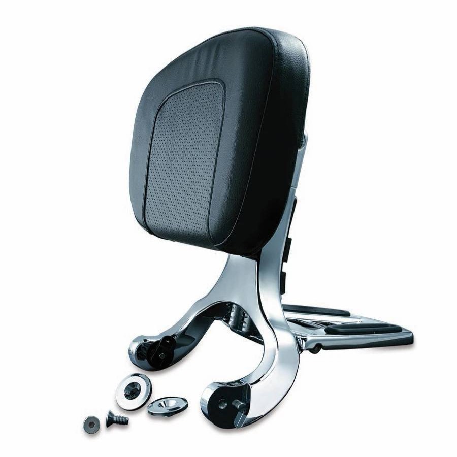 Seats & Backrests * | Kuryakyn Chrome Multipurpose Driver And Passenger Backrest