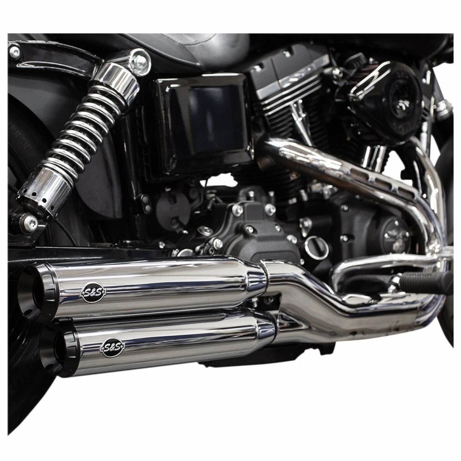 Exhaust * | S&S Cycle Grand National Chrome Slip-On Mufflers